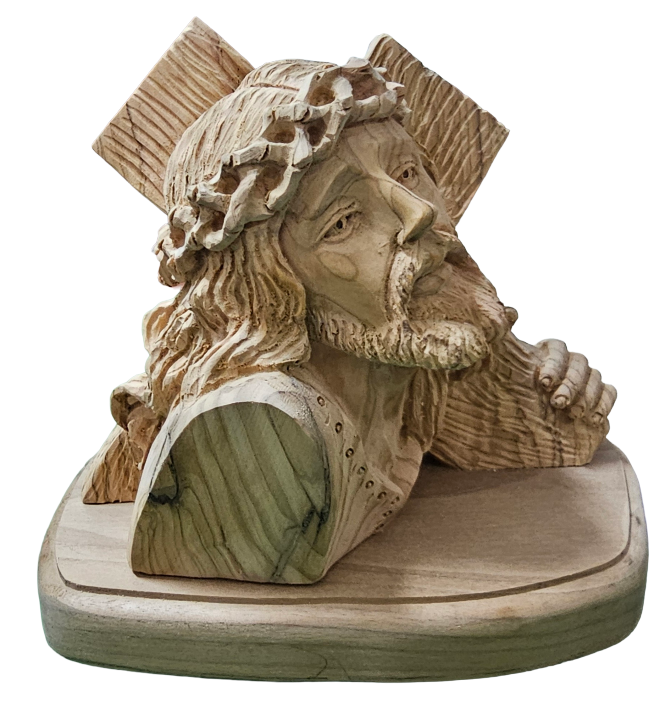 Bust of Jesus bearing the cross
