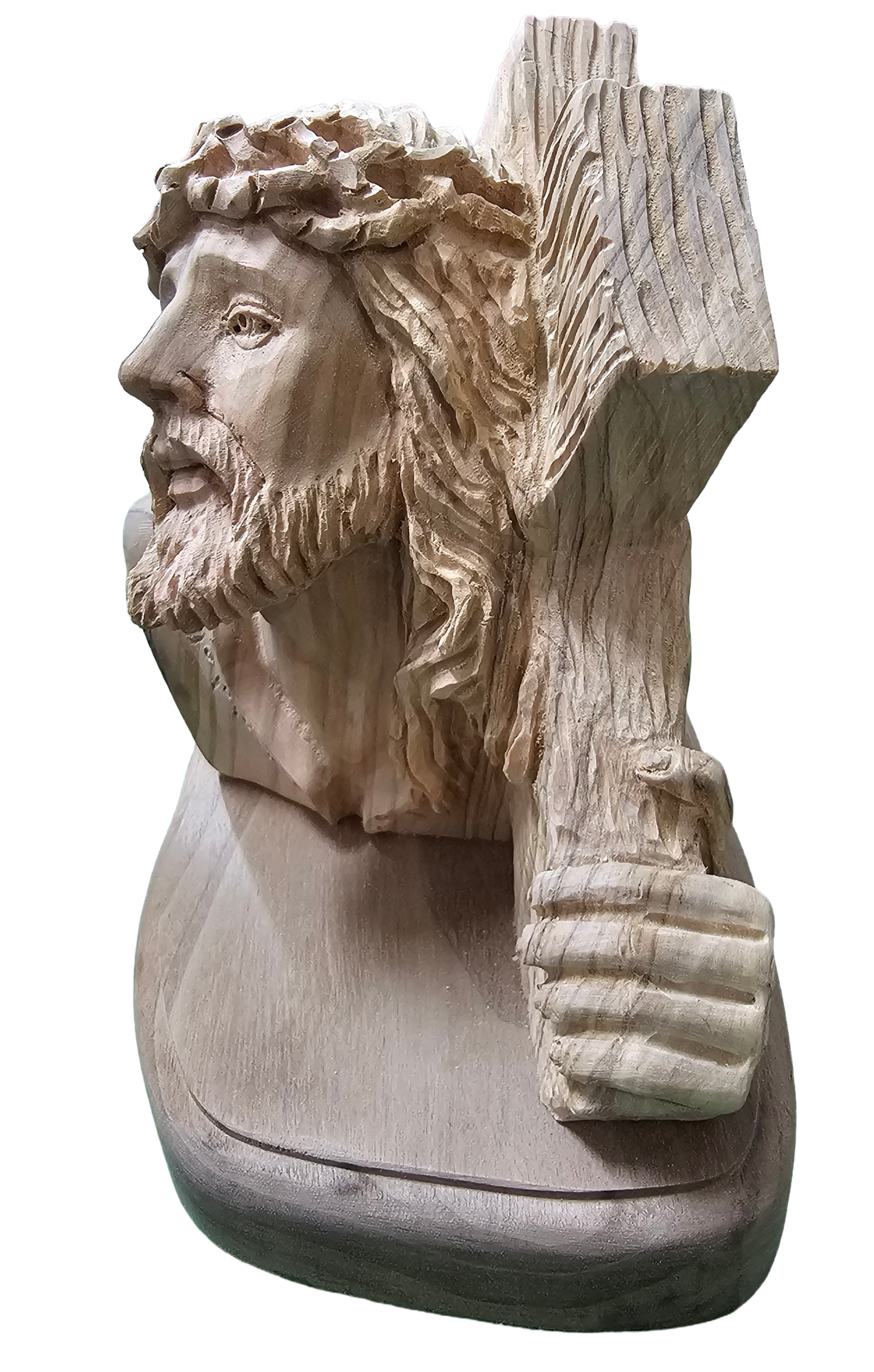 Bust of Jesus bearing the cross image 4