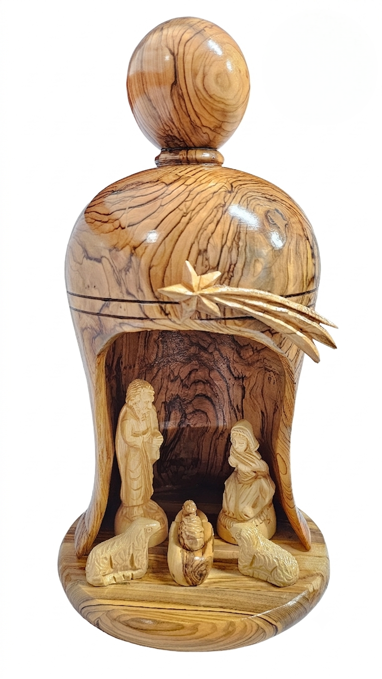 Bell-Shaped Nativity Grotto